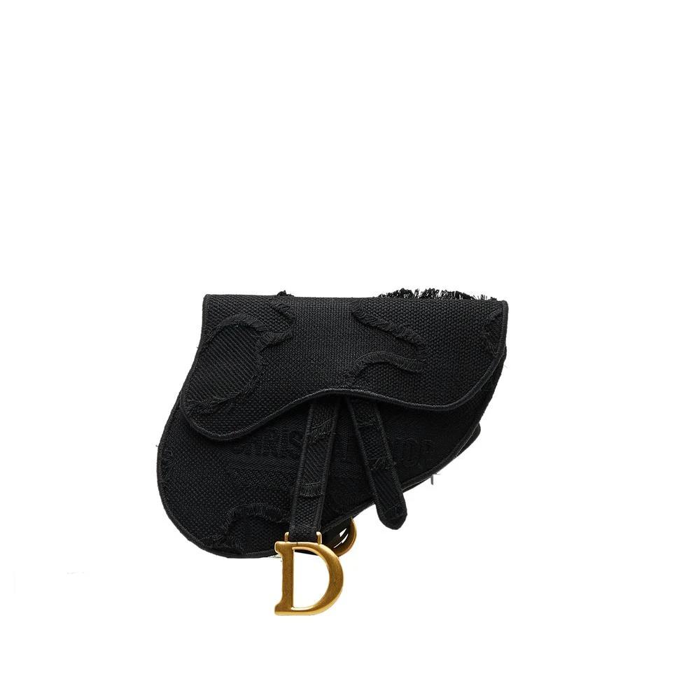 Dior Vintage Women's Black Pre-Owned Mini Saddle Bag Model M0446otpnm928