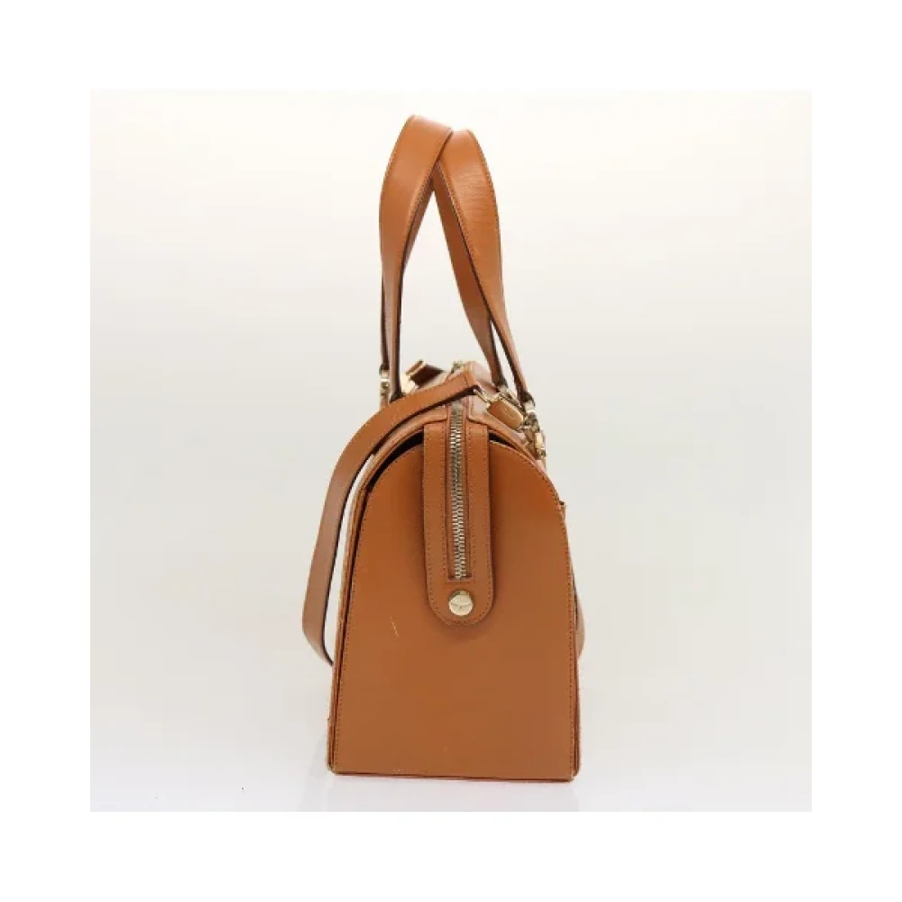Salvatore Ferragamo Pre-owned Leather handbags Brown Dames