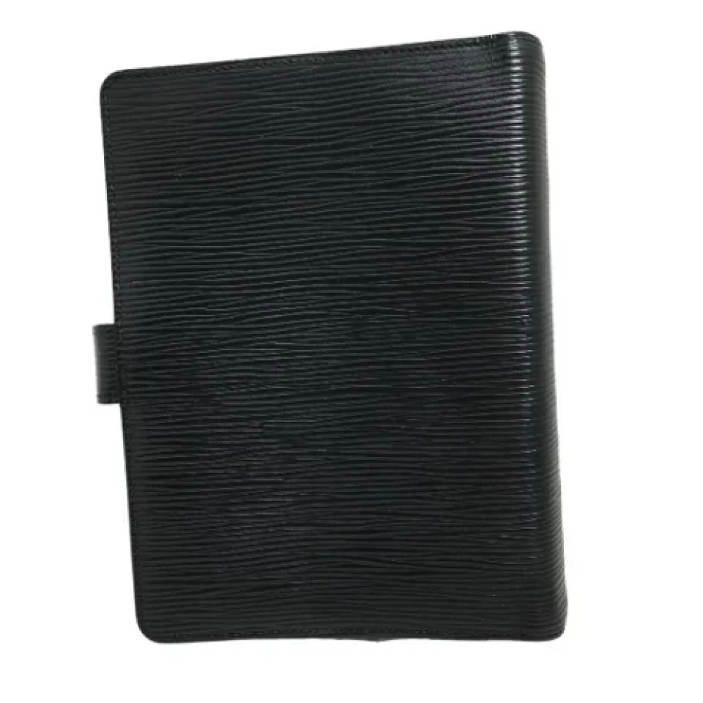 Louis Vuitton Vintage Pre-owned Leather home-office Black Dames