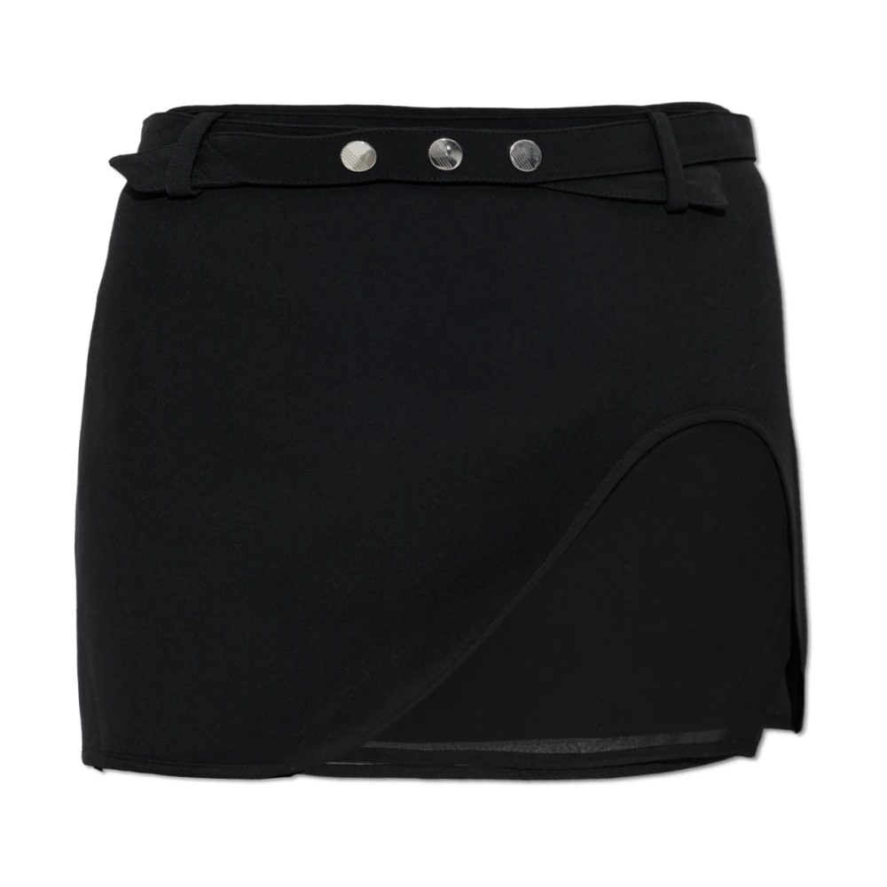 The Attico Vrouw Zwart Rokken Dames, S, Rok Met Split