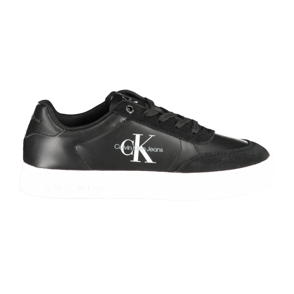 Calvin Klein Women's Black Sporty Trainers With Logo Size 7 Uk