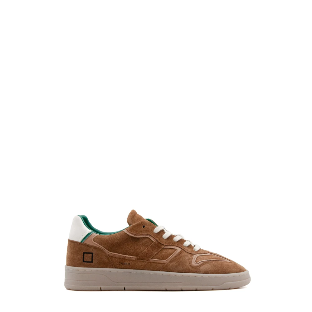 D.a.t.e. Court Insert Block Cuoio Heren Schoenen Bruin