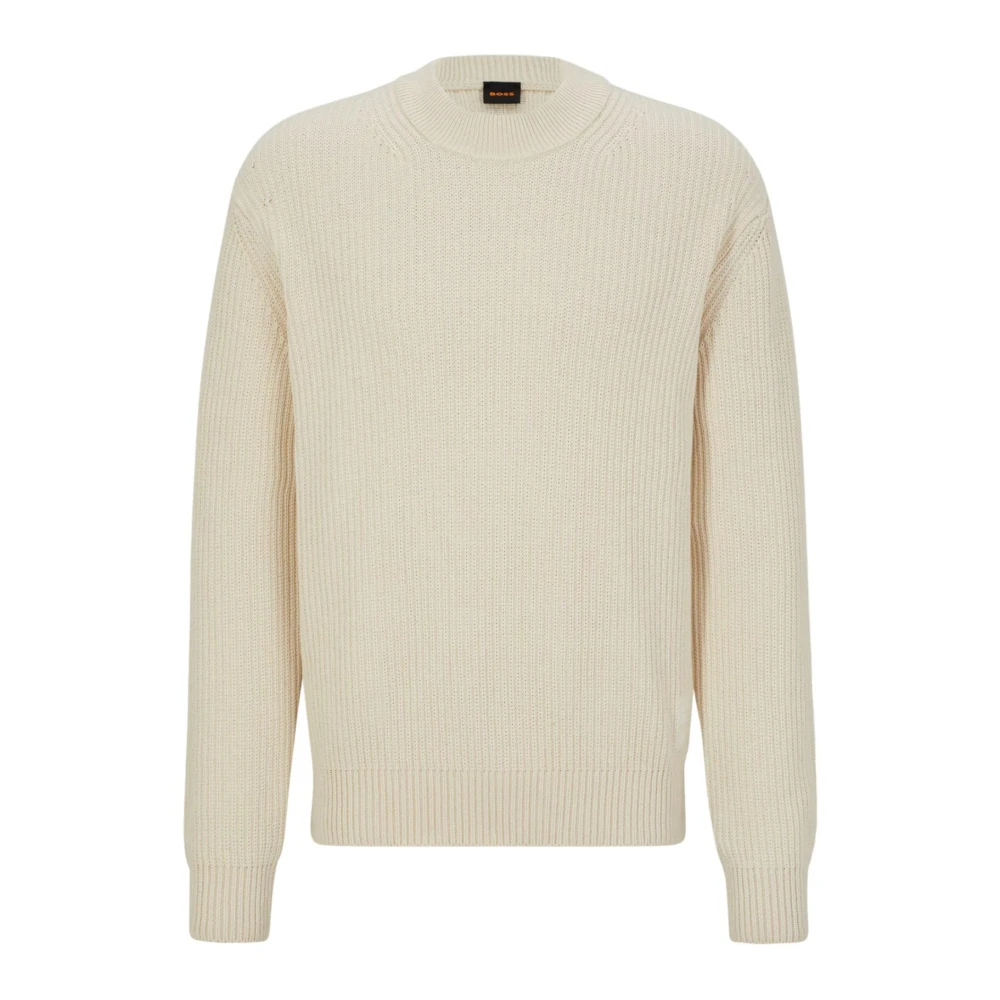 Hugo Boss Ronde Hals Trui Beige Heren