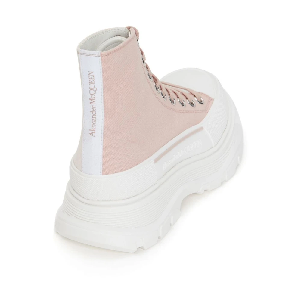alexander mcqueen Roze Tread Slick High-Top Sneakers Pink Dames