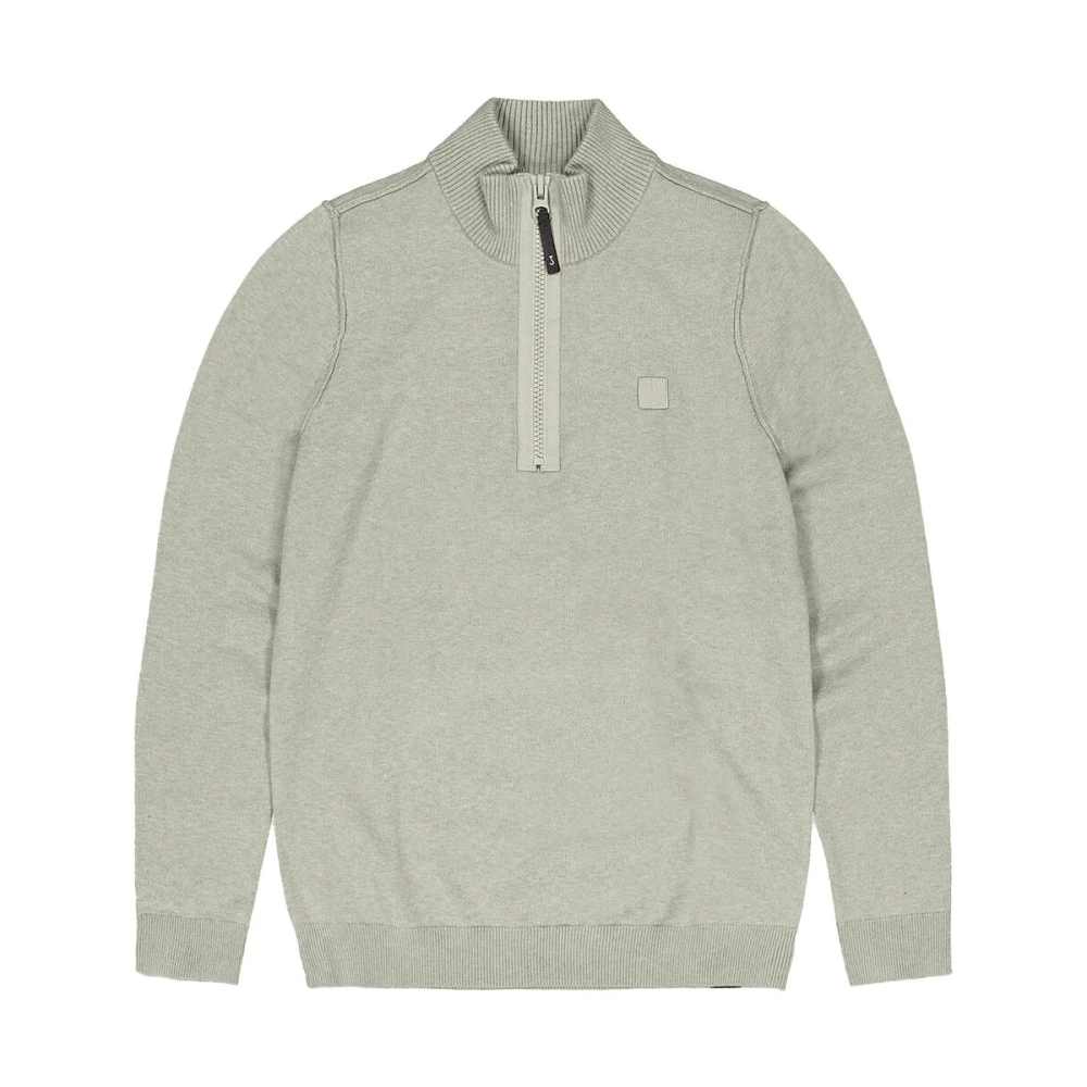 Butcher of Blue Blauwe Sweatshirt Clifden Halfzip Green Heren