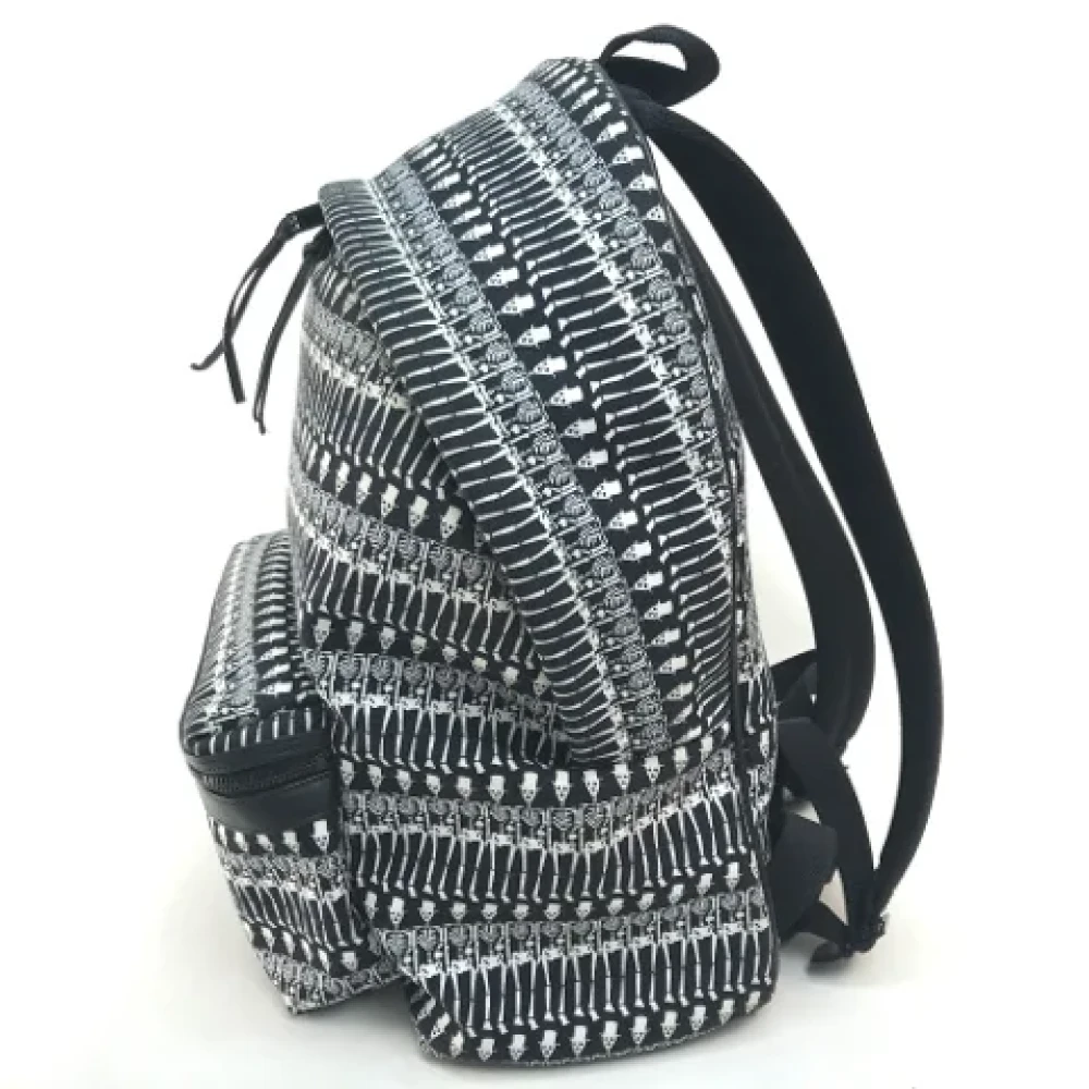 Yves Saint Laurent Vintage Pre-owned Fabric backpacks Black Dames