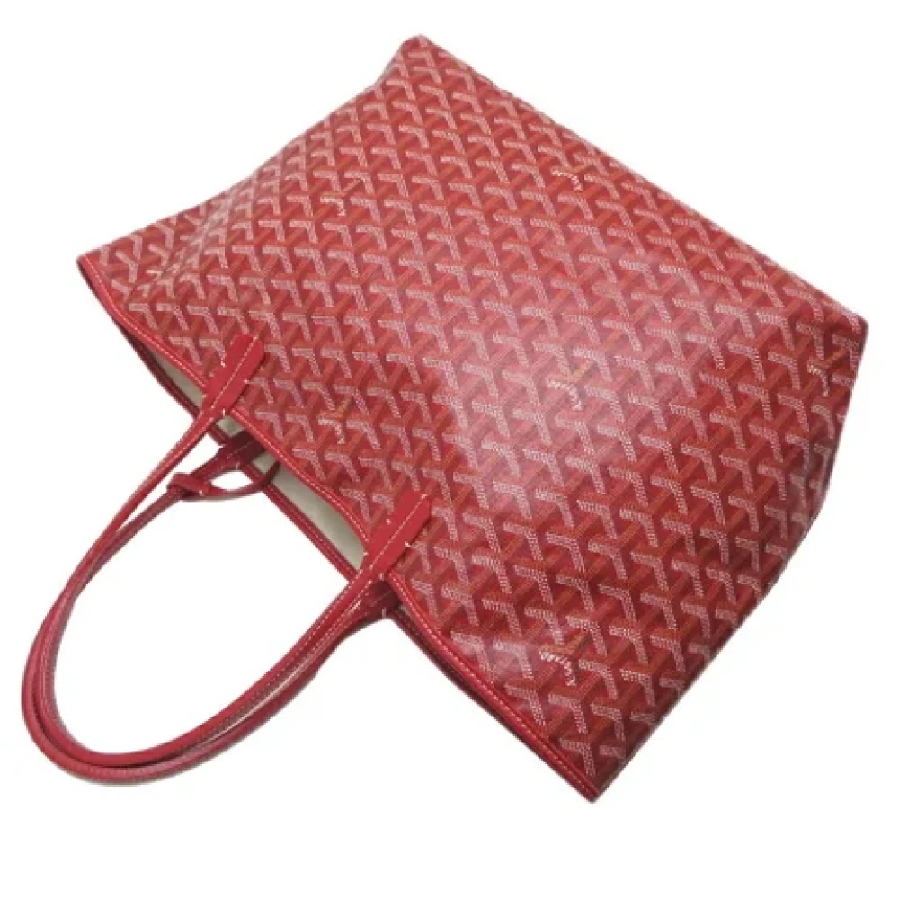 Goyard Vintage Pre-owned Leather handbags Red Dames