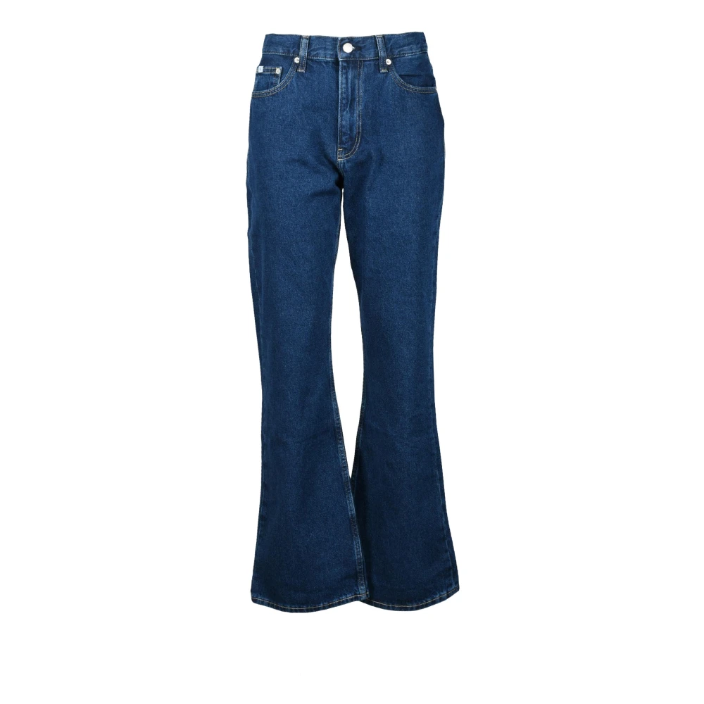 Calvin Klein Jeans Klassieke Denim Jeans 100% Katoen Blue Dames