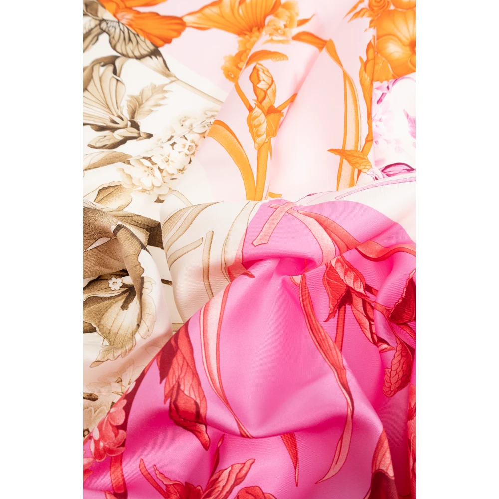 Salvatore Ferragamo Zijden sjaal met bloemenpatroon Multicolor Dames