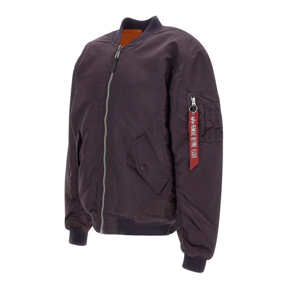 alpha industries Bomberjack in aubergine paars Purple Heren
