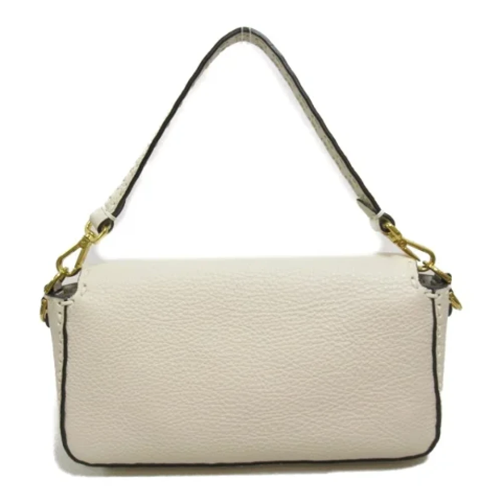 Fendi Vintage Pre-owned Leather crossbody-bags White Dames