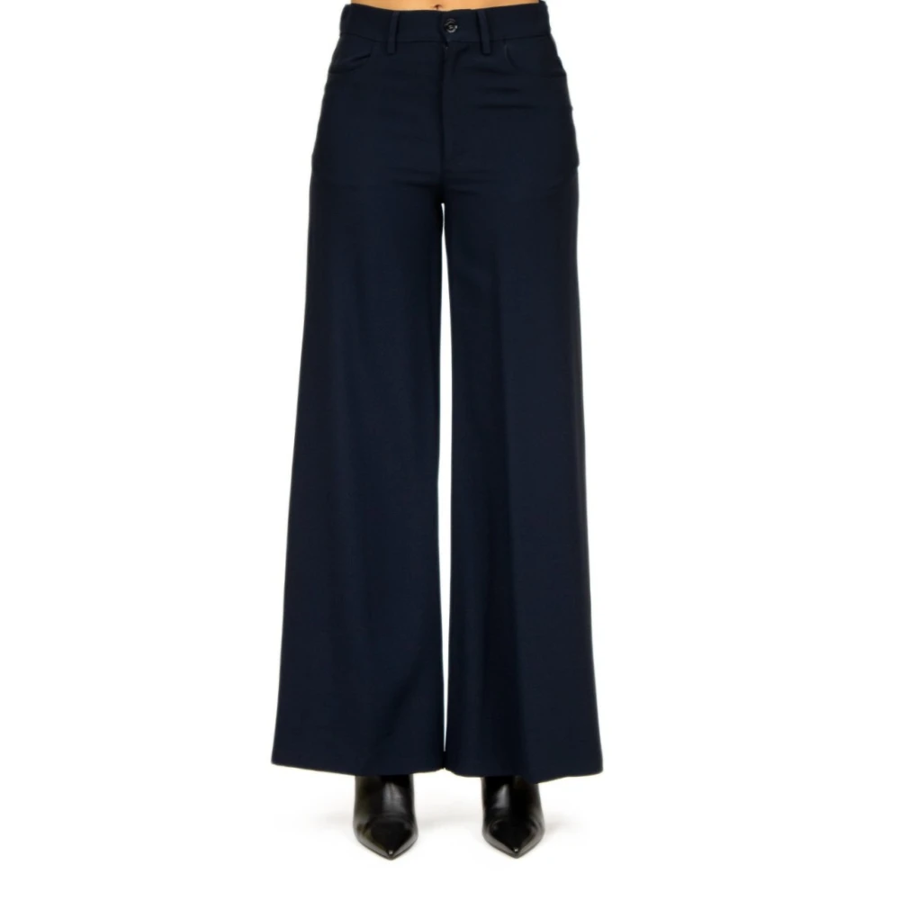 Liviana Conti Straight Leg Pants Blue Dames