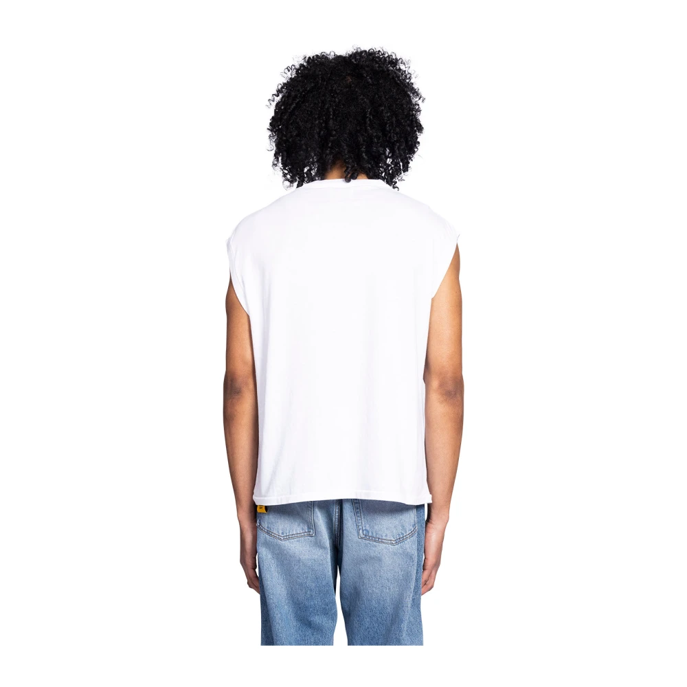 Gallery Dept. Witte Mouwloze Tee White Heren