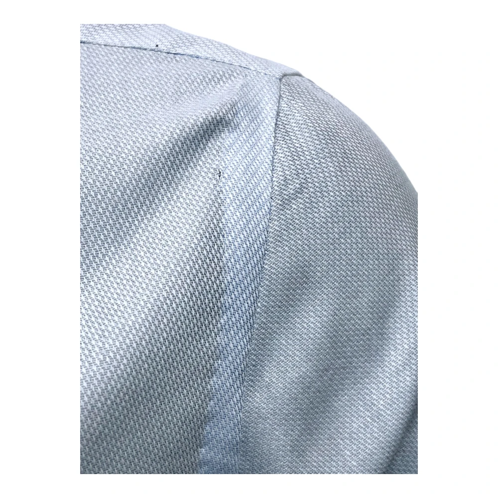 Salvatore Piccolo Napolitaans Ambachtelijk Overhemd Lichtblauw Blue Heren
