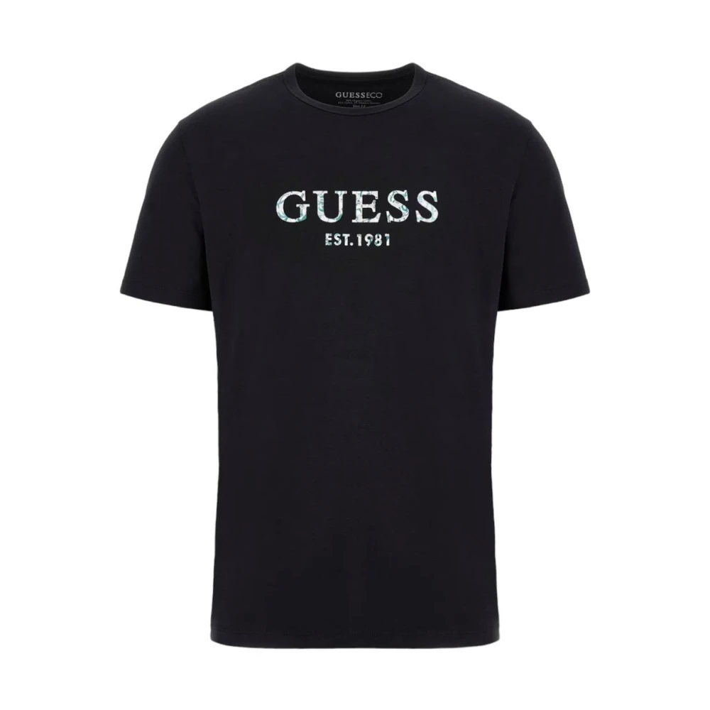 Guess Korte Mouw T-shirt Black Heren