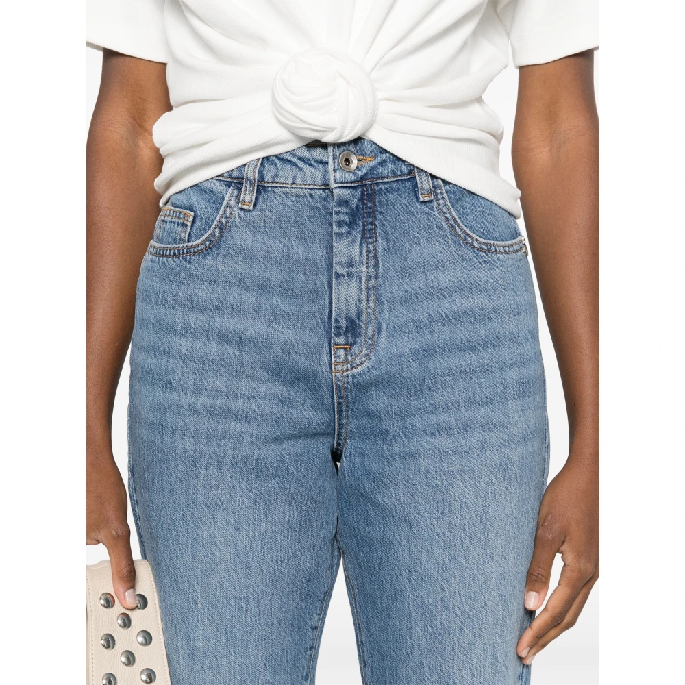 PATRIZIA PEPE Hoge Taille Jeans Art. 8P0402D1Wzb Blue Dames