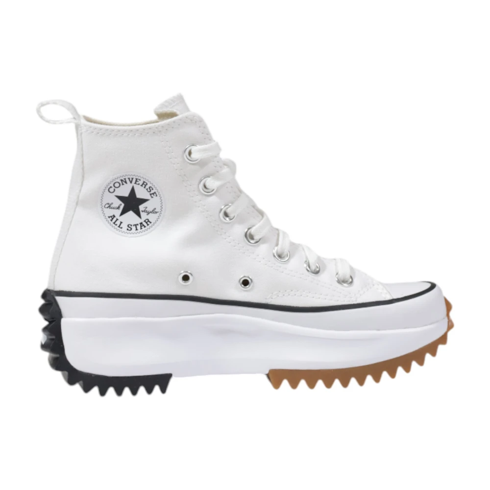 Converse Snygga Tryckta Tyg Sneakers White, Dam