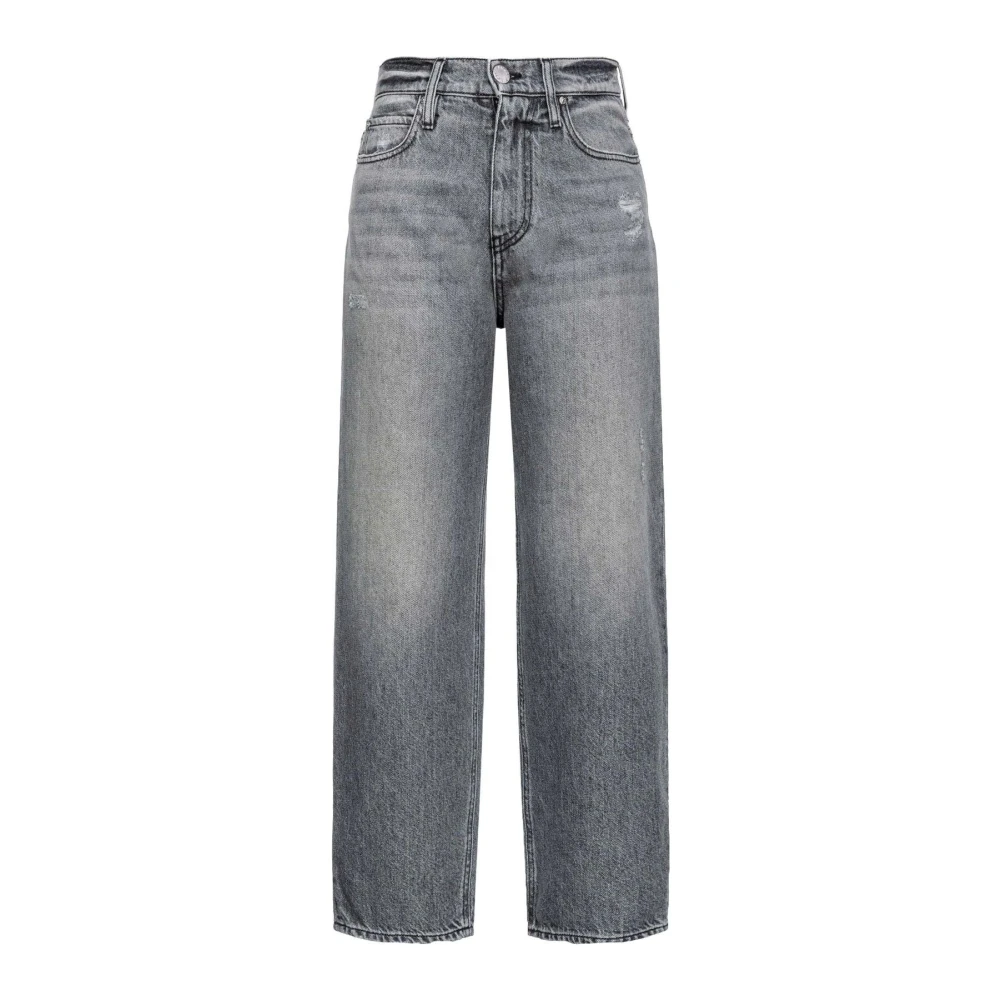 pinko Katoen Linnen Jeans Blue Dames