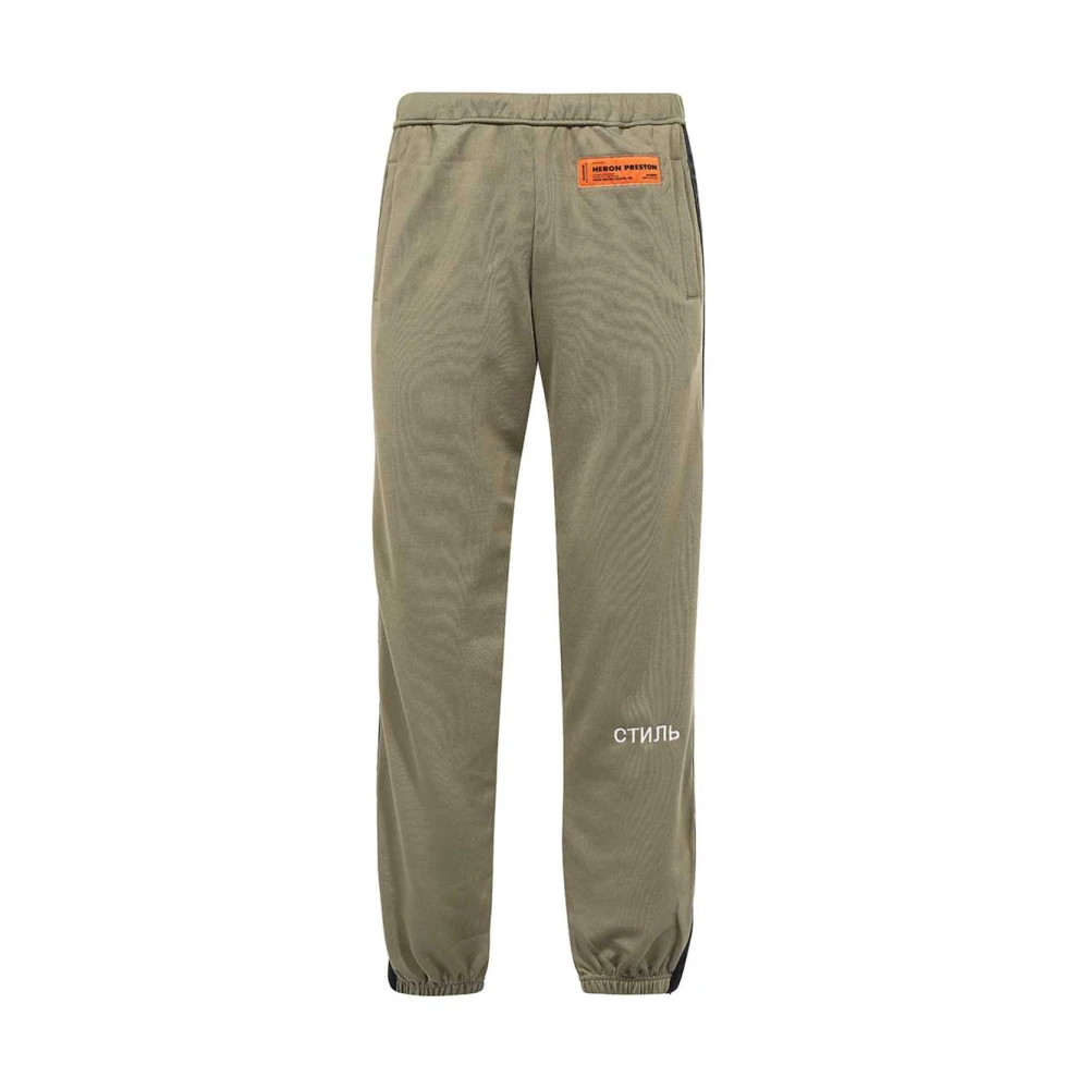 Heron Preston Sportbroek met logopatch Green Heren