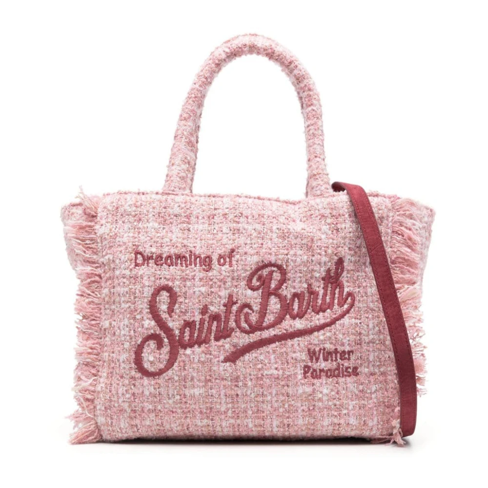 MC2 Saint Barth Roze Franje Colette Tas met Rits Pink Dames