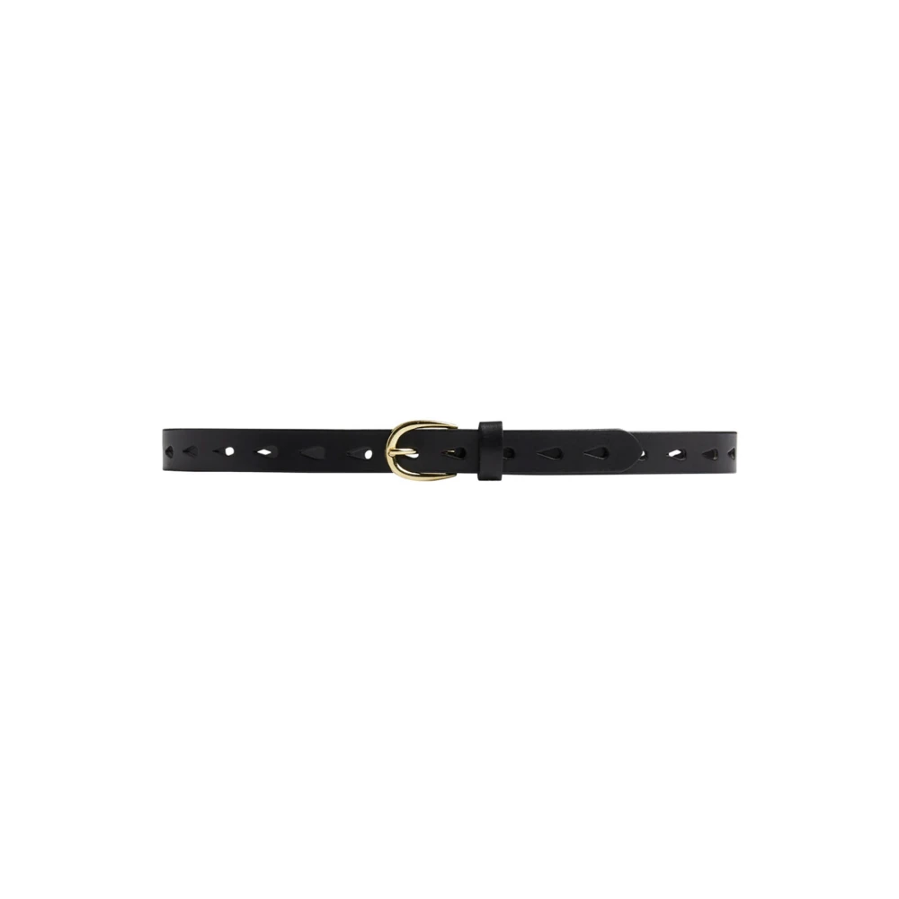 Depeche Women's Black Elegant Leather Belt - Belts - 95 Cm - Accessories