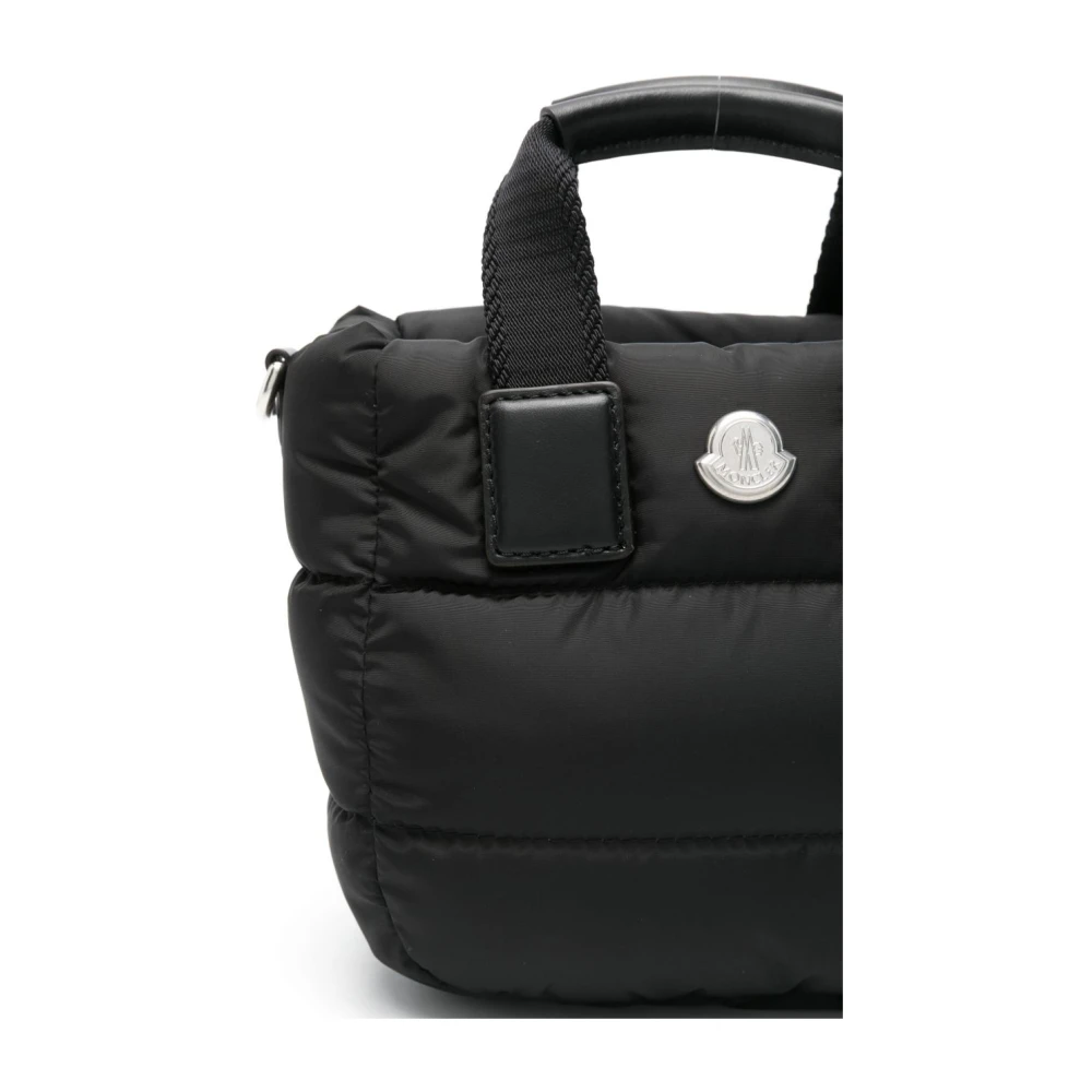Moncler Zwarte Schoudertas met Ritssluiting Black Dames