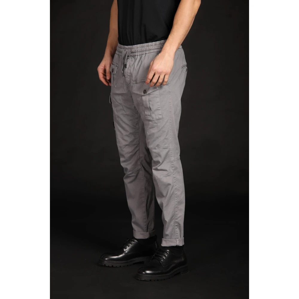 Mason's Heren Cargo Broek Wortelpas Grijs Gray Heren