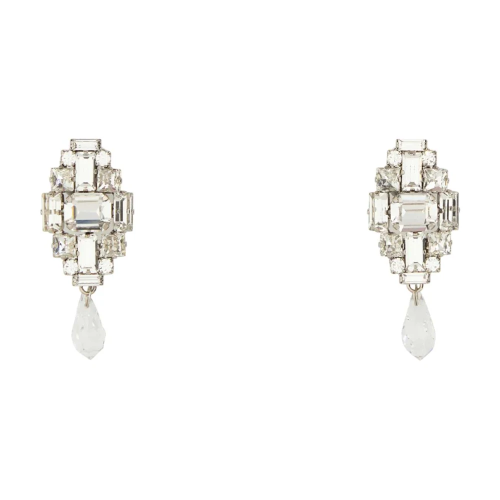 Alessandra Rich Women's Gray Earrings, One Size, Bijoux Drop Earrings