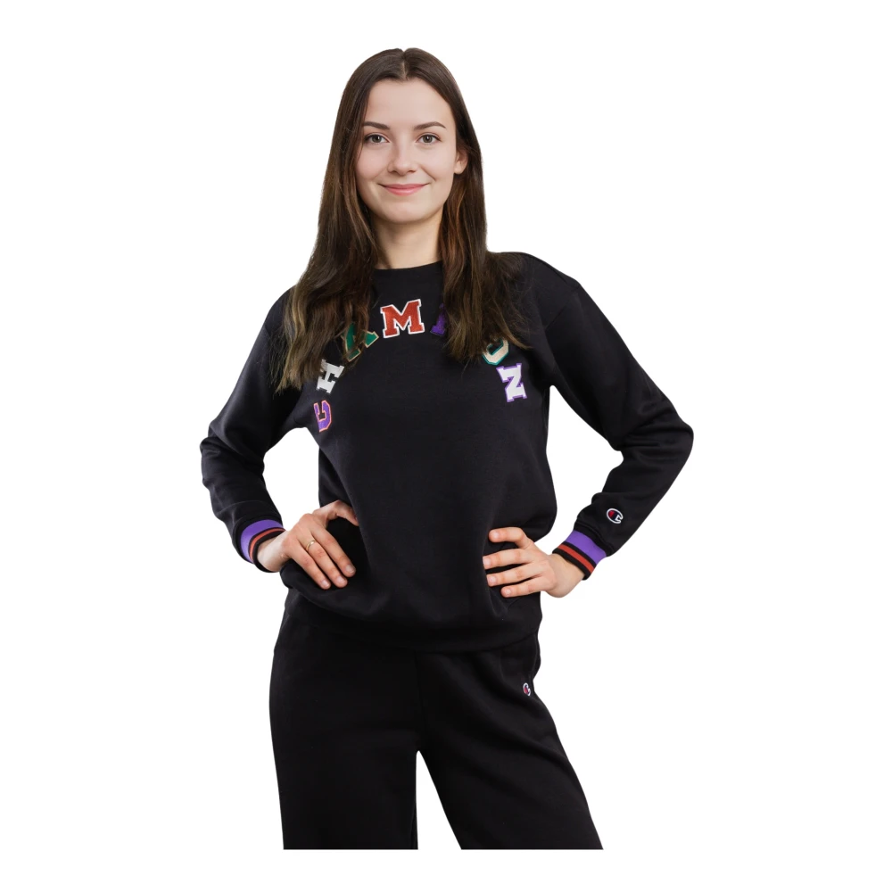 Champion Dames Sweatshirt Zwart Black Dames