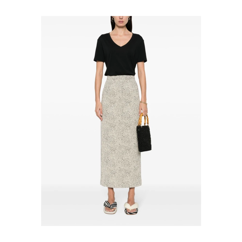 allude Zwarte T-shirts en Polos Black Dames
