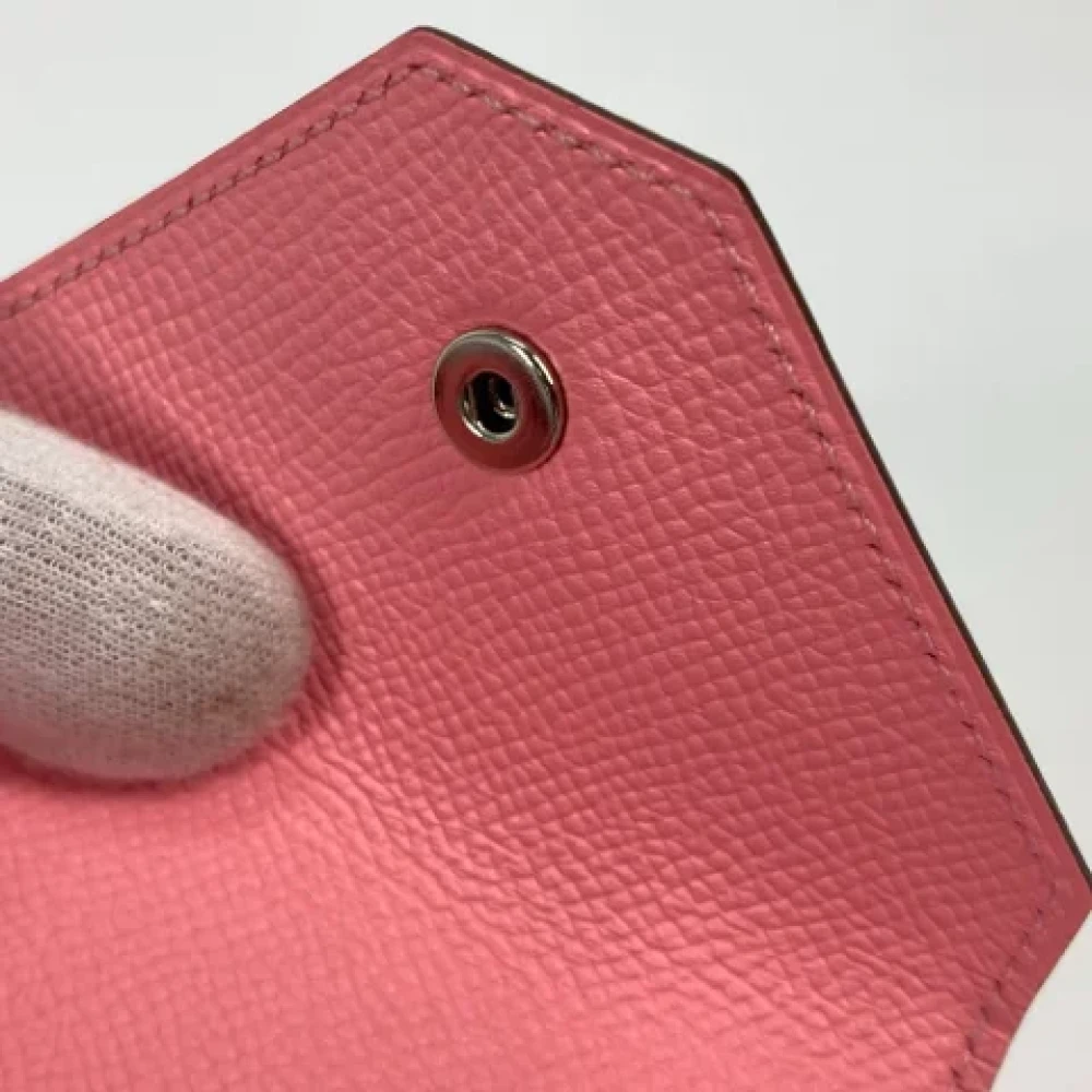 Hermès Vintage Pre-owned Leather wallets Pink Dames