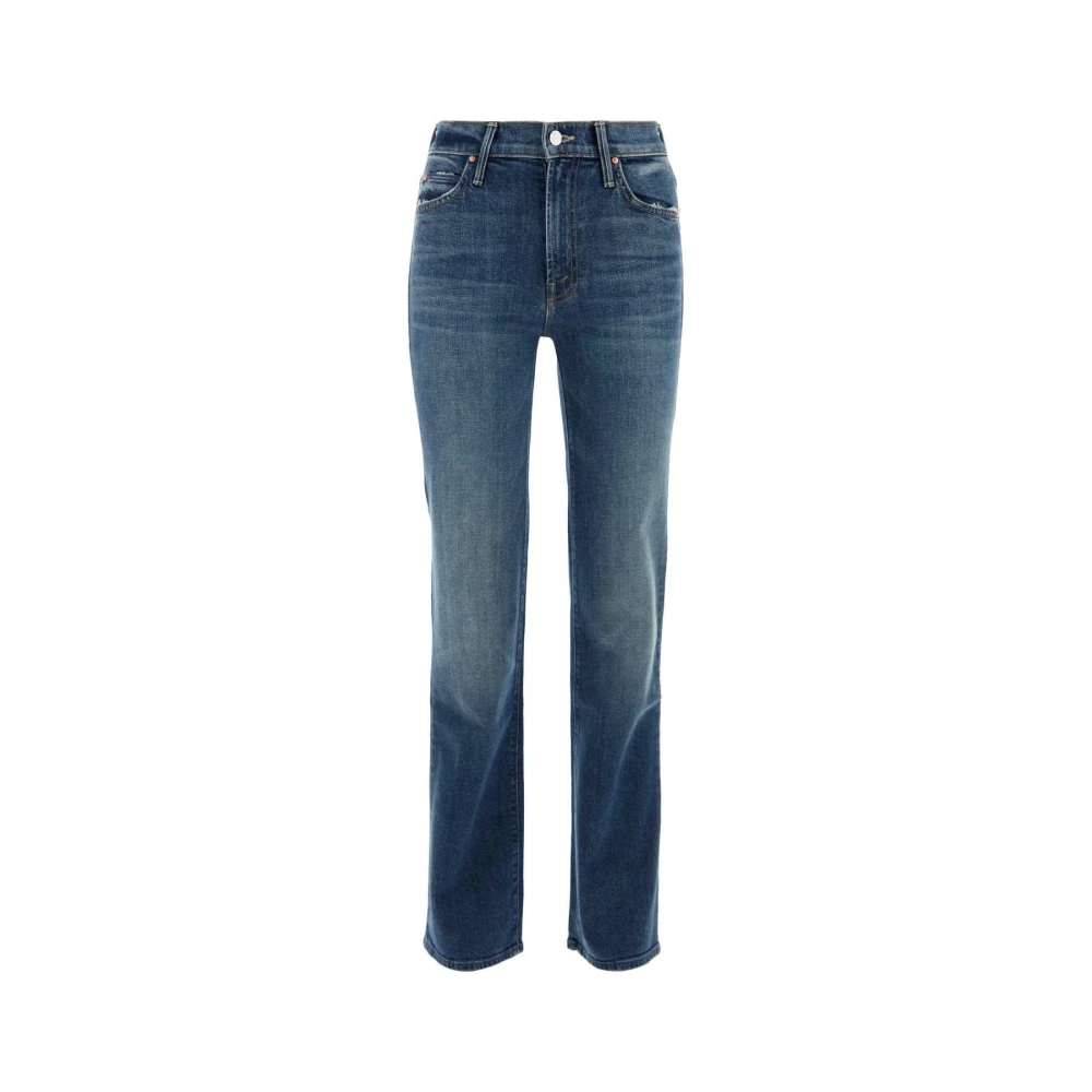 Mother Stretch Denim Kick It Jeans Blue Dames