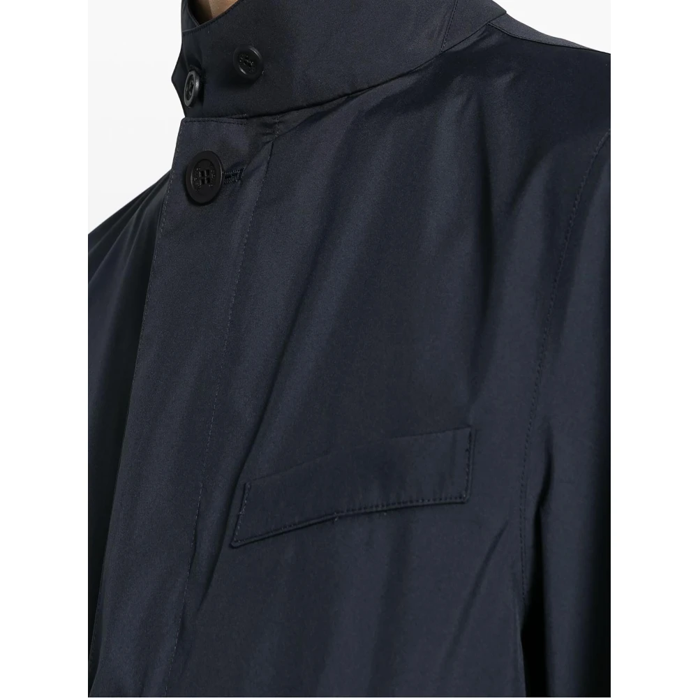 Herno Marineblauwe Lichtgewicht Jas Blue Heren