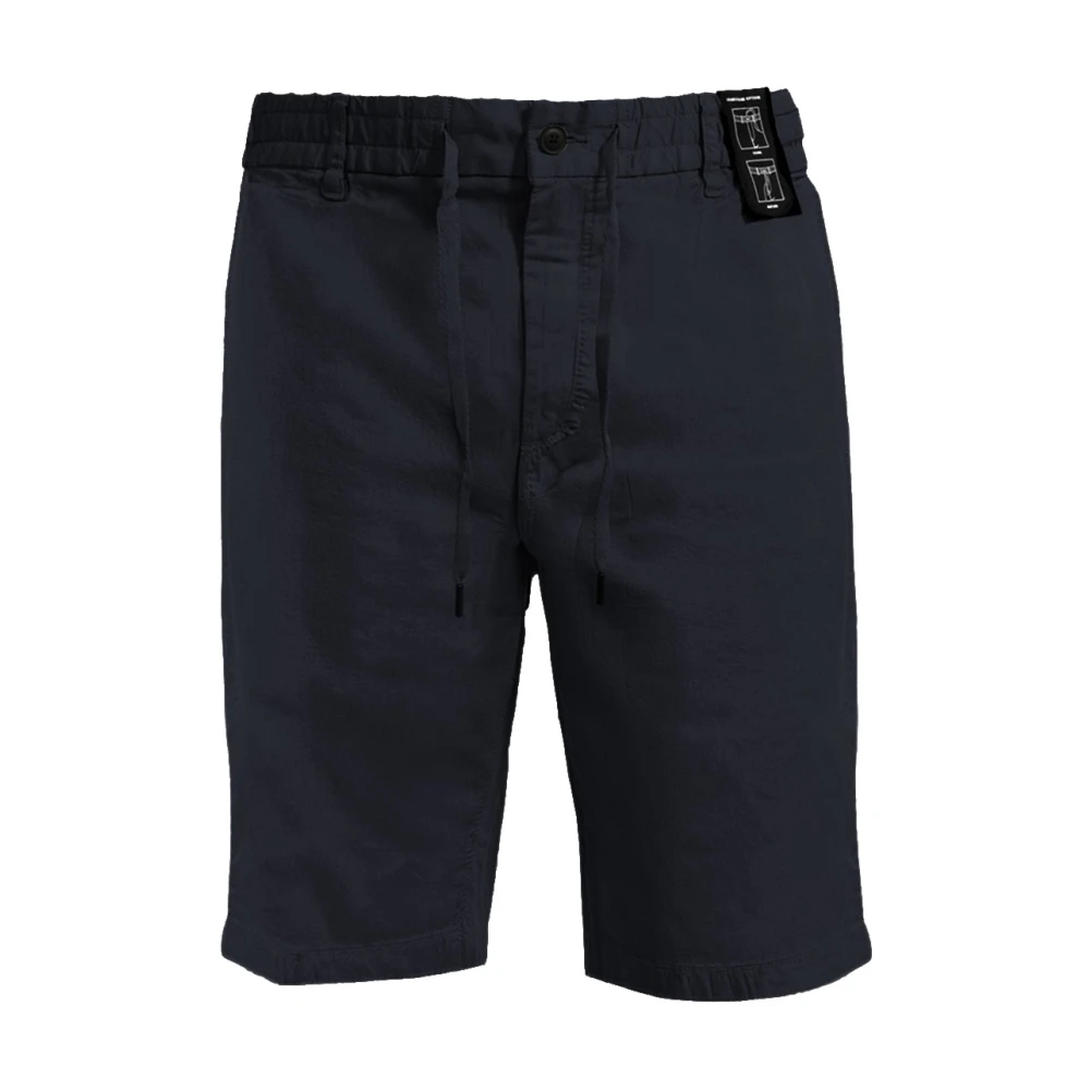 Hugo Men's Blue Casual Shorts, W34, Stretch Cotton Trousers