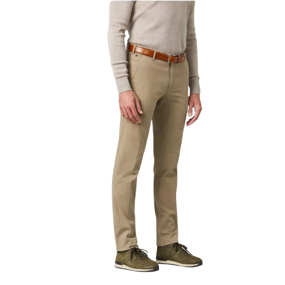 Meyer Beige Modern Fit Chino's Beige Heren
