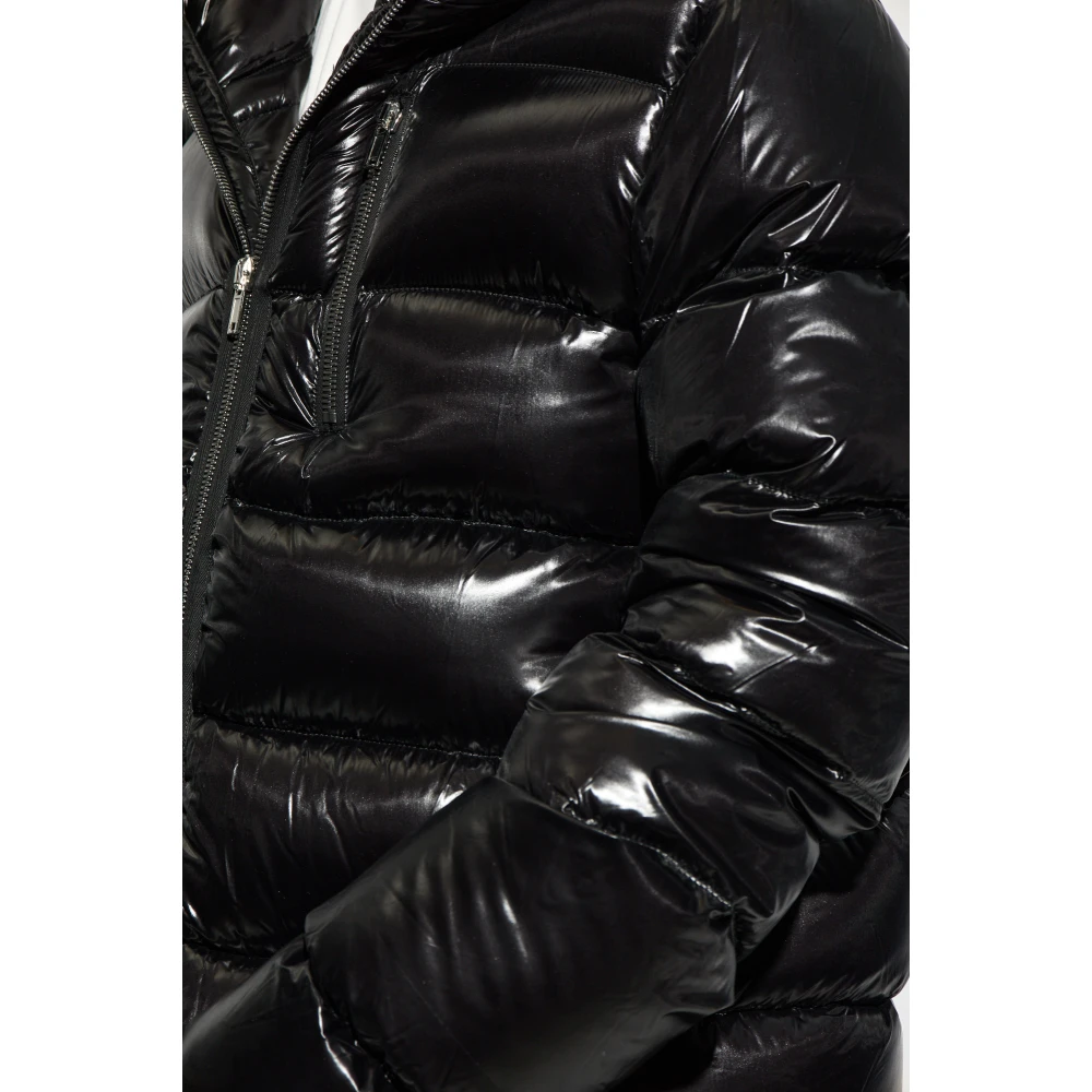 Rick Owens Donsjack met capuchon Black Heren