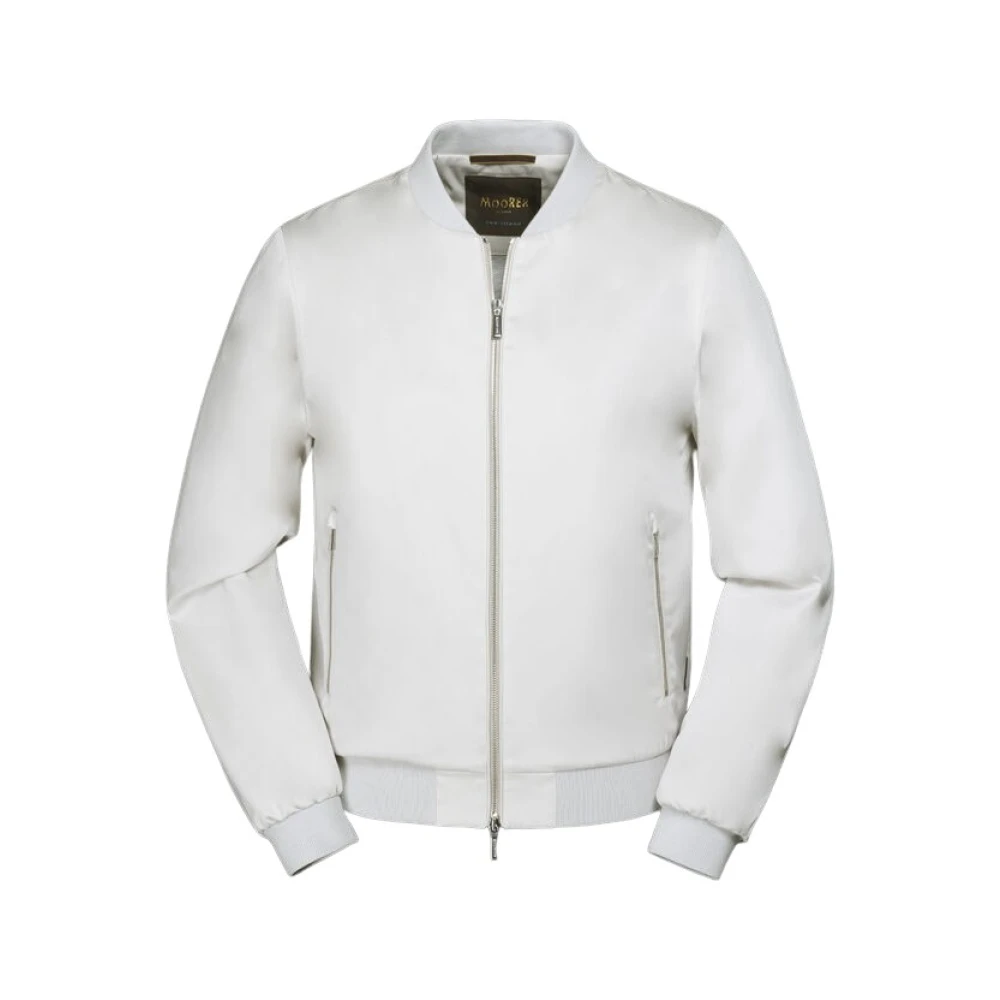 Moorer Men's Beige Bomber Jackets, Xl, Sorano Bomber Jacket