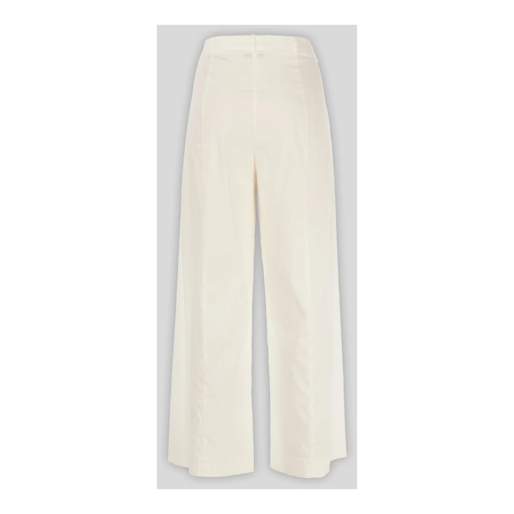 PATRIZIA PEPE Witte zomer palazzo broek voor vrouwen White Dames
