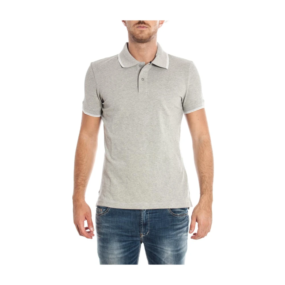 Armani Jeans Men's Gray Classic Polo Shirt For