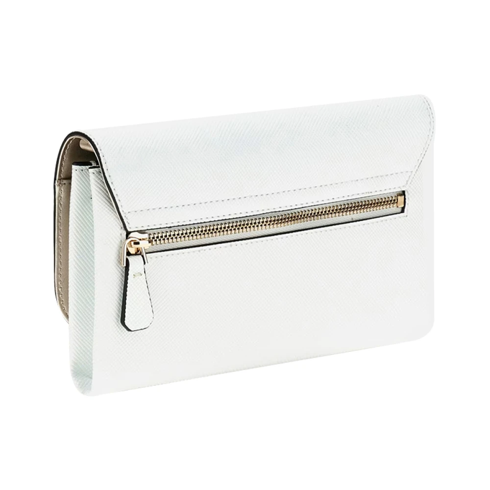 Guess Witte Schoudertas met Gouden Details White Dames