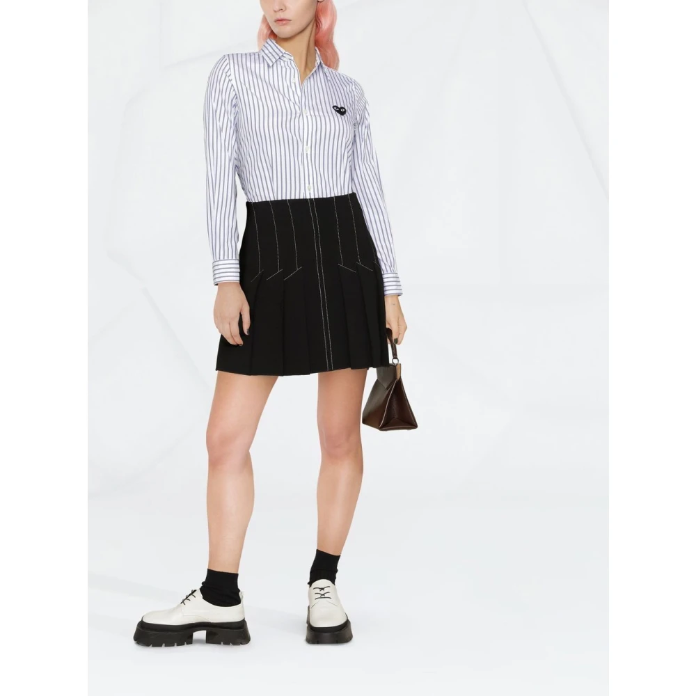 Comme des Garçons Play Stijlvolle Damesblouse Blue Dames