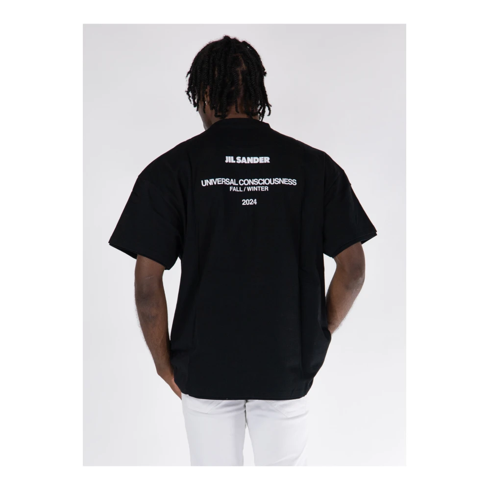 Jil Sander Dubbellag T-shirt Black Heren