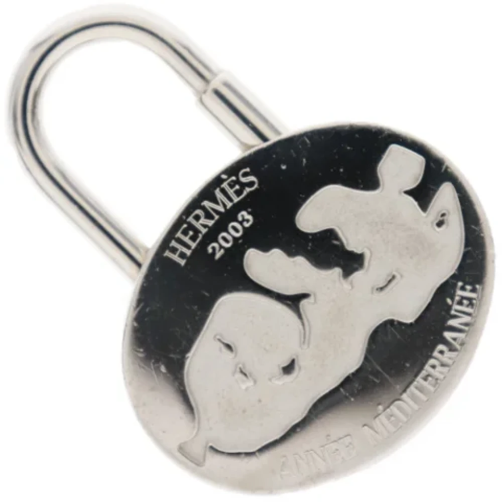 Hermès Vintage Pre-owned Fabric key-holders Gray Dames