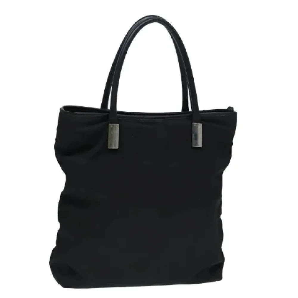 Gucci Vintage Pre-owned Nylon handbags Black Dames