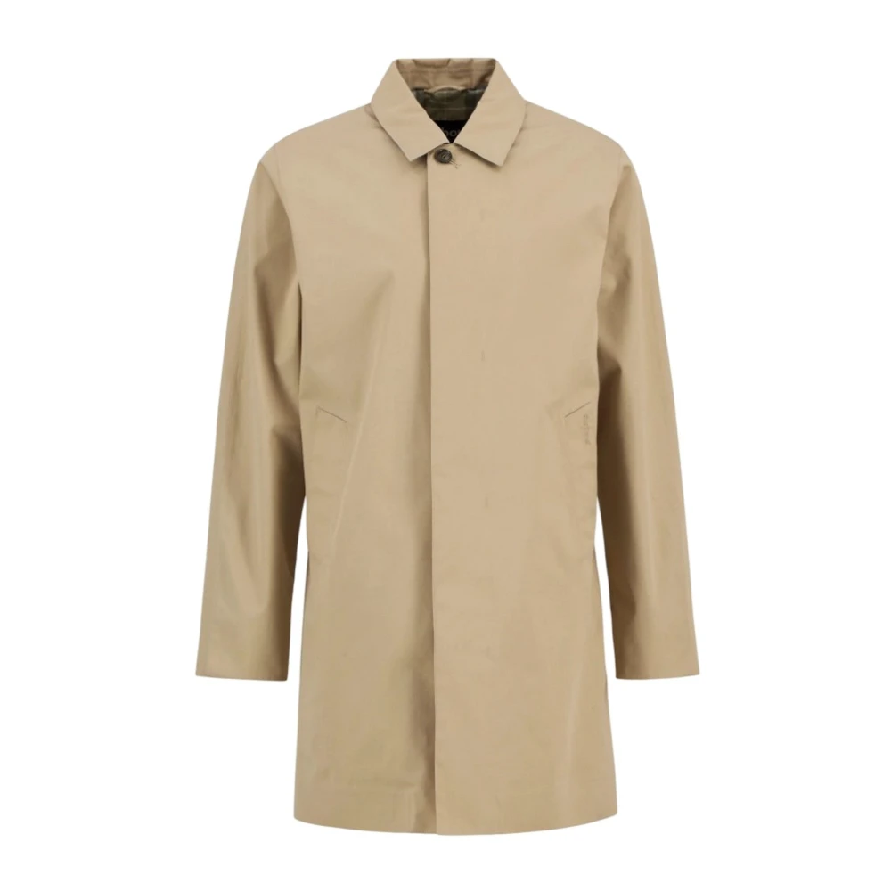 Barbour Beige Single-Breasted Coats, Male, Xl, Mwb0856 Mwb St72