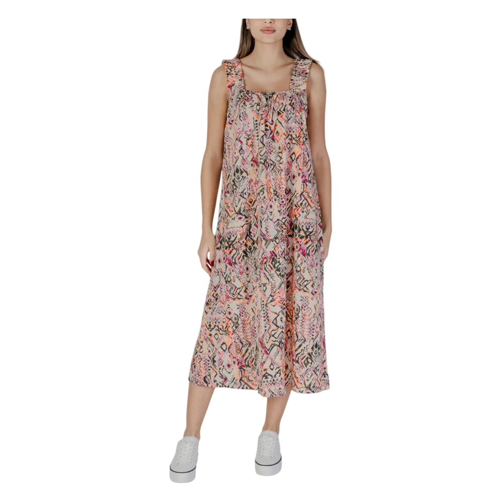 b.Young Katoenen Damesjurken Lente Zomer Collectie Multicolor Dames