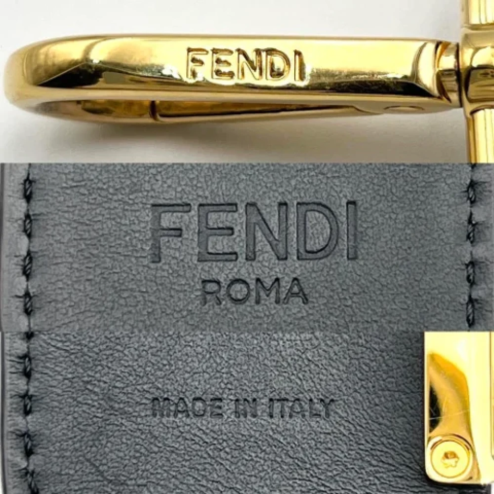 Fendi Vintage Pre-owned Leather home-office Black Dames