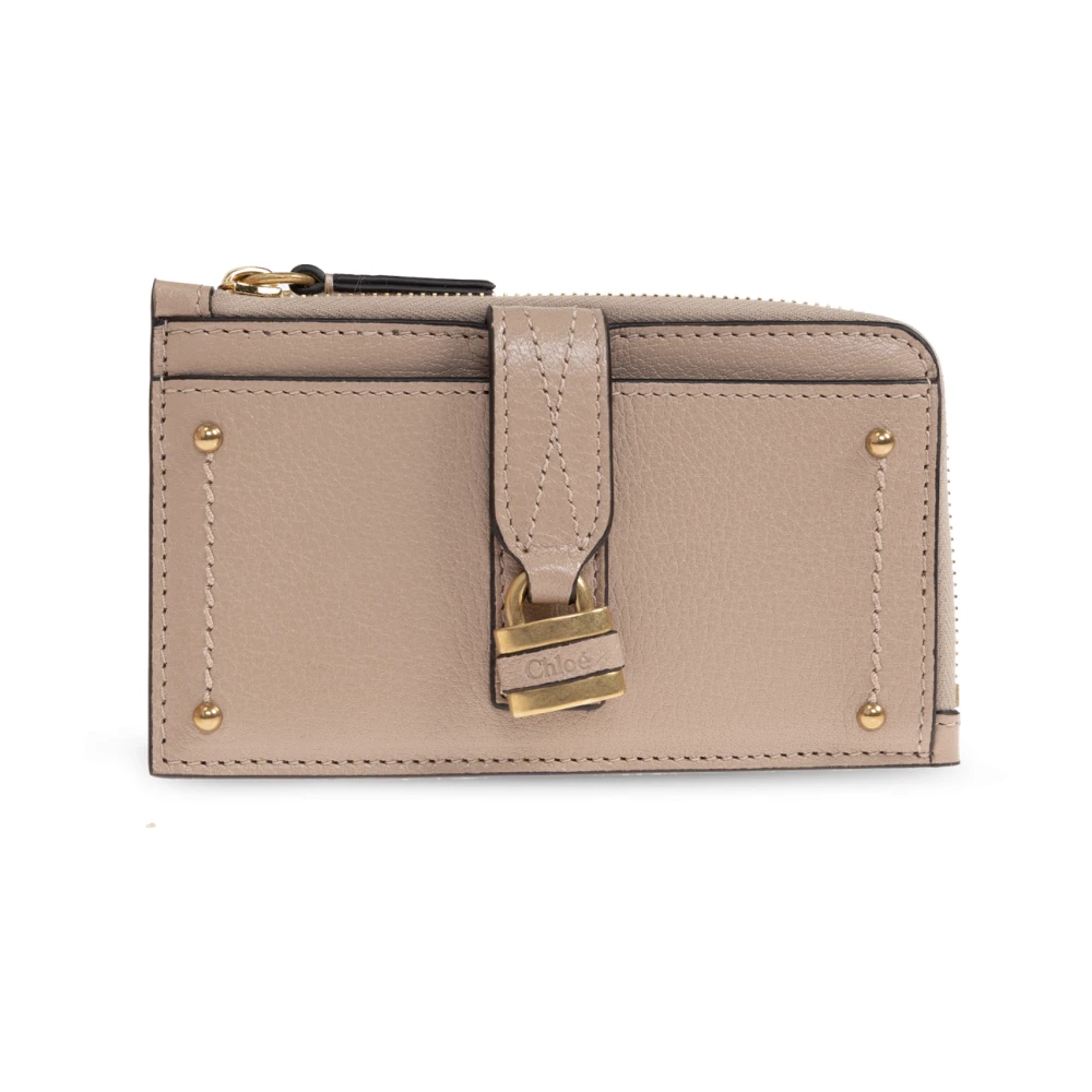 Chloé Women's Pink Wallets & Cardholders, One Size, Paddington Leather Cardholder