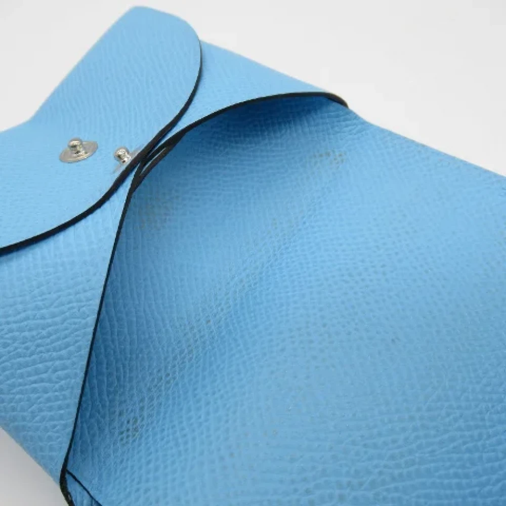 Hermès Vintage Pre-owned Leather home-office Blue Dames