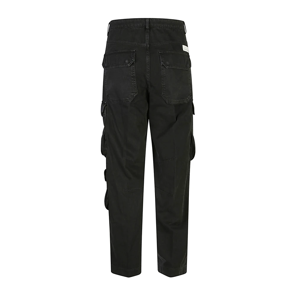 Nine In The Morning Zwarte Katoenen Broek Aw24 Black Heren